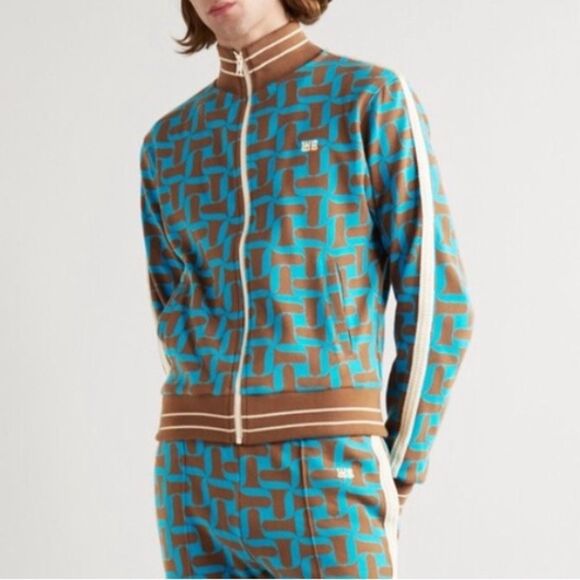 Wales Bonner Symphony Jacquard-Knit Organic Cotton Track Jacket, New, Size 4 - Picture 2 of 14